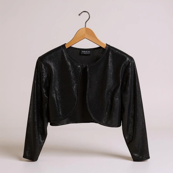 Onyx Nite Tops - Onyx Nite Black Glitter Top